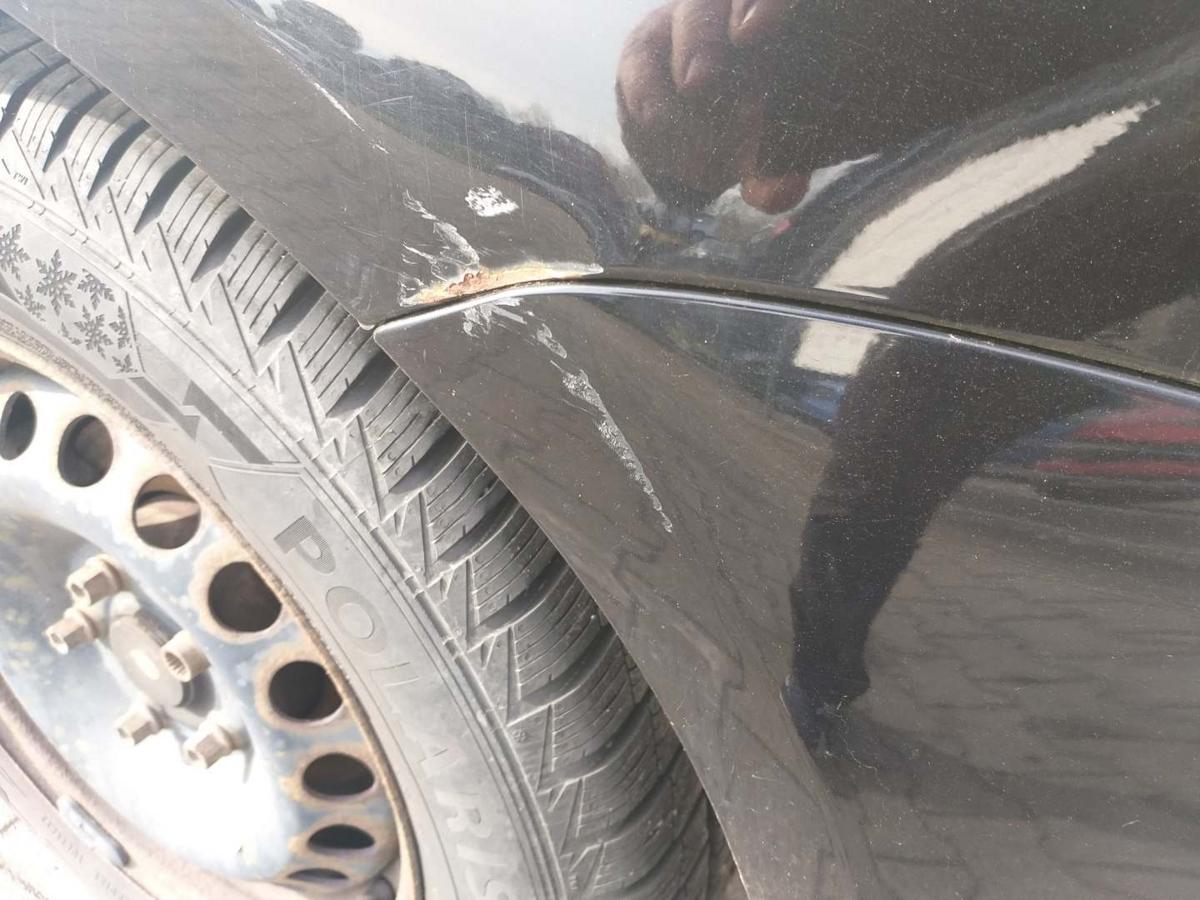 VW Touran 1T original Sto&szlig;stange Stossf&auml;nger hinten LC9X Deepblack Facelift Bj.2008